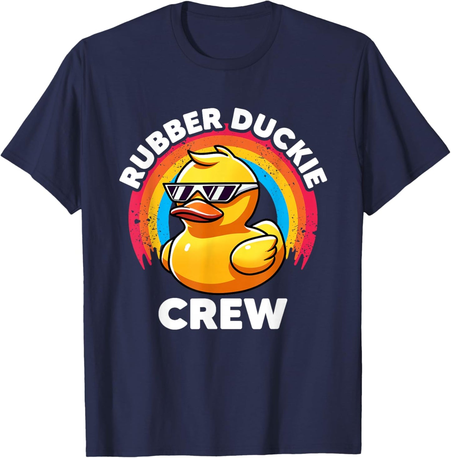 Rubber Duckie Crew I Love Ducks Lovers Funny Rubber Duck T-Shirt - T-Shirt | Navy