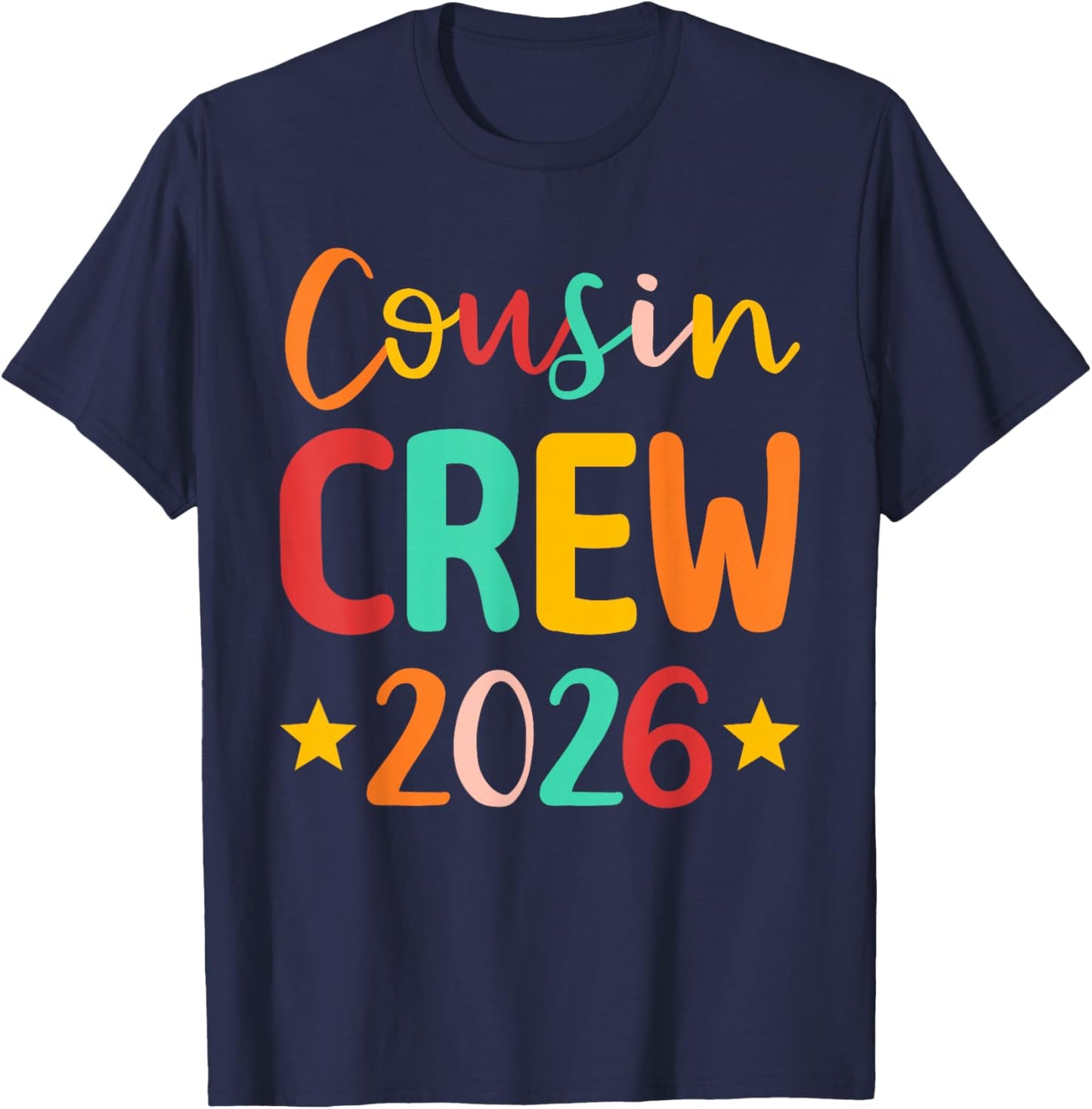 Cousin Crew 2026 T-Shirt - T-Shirt | Navy