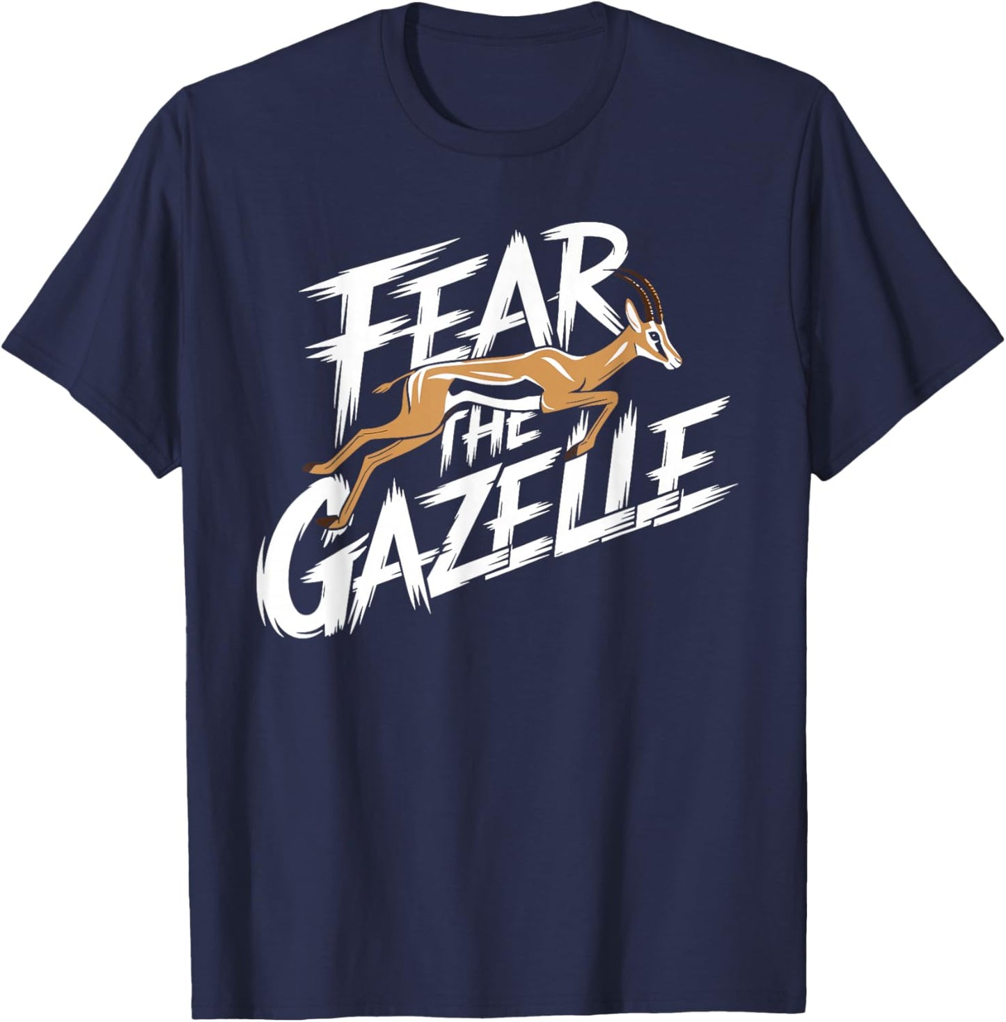 Fear The GAZELLE GAZELLES T-Shirt - T-Shirt | Navy