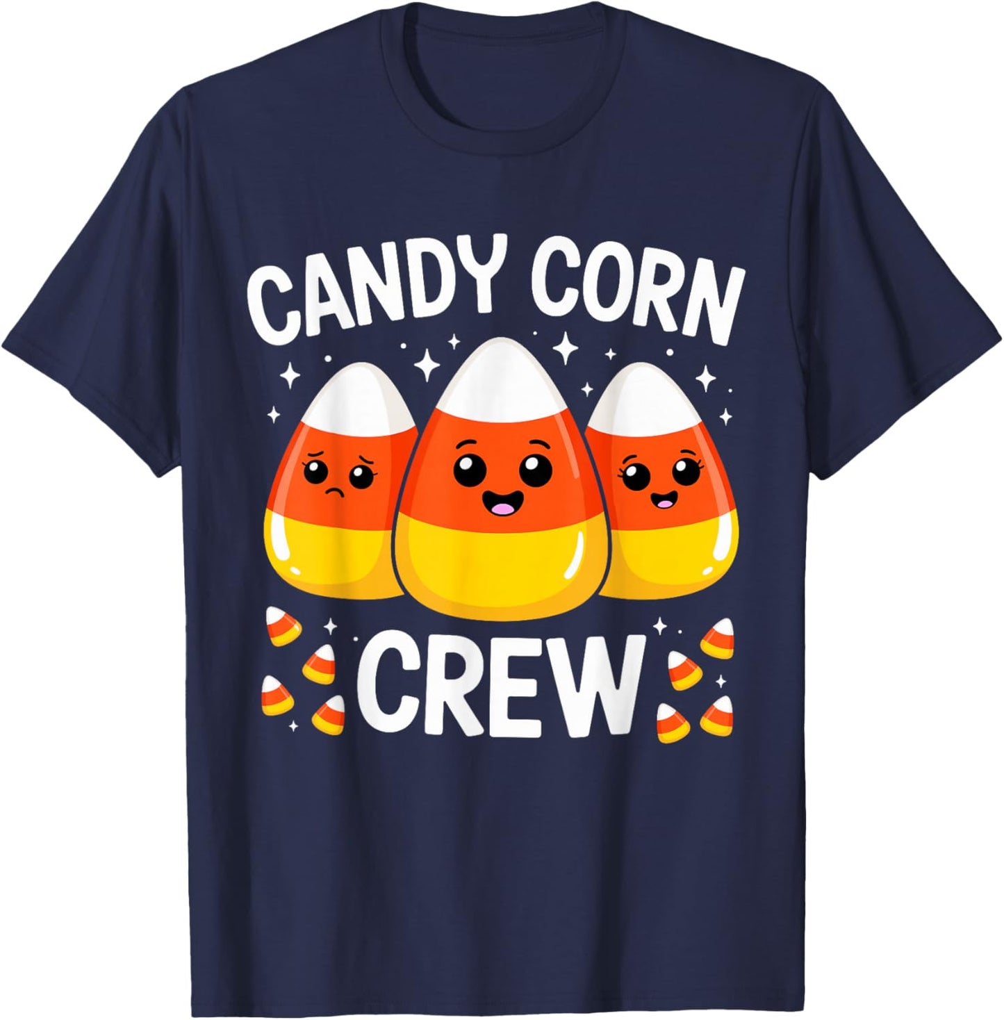 Candy Corn Crew Costume Halloween T-Shirt - T-Shirt | Navy