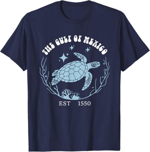 Gulf of Mexico Turtle T-Shirt - T-Shirt | Navy