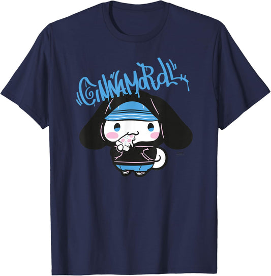 Hallo Kitty - Grafitti Cinnamoroll Friends T-Shirt - T-Shirt | Navy