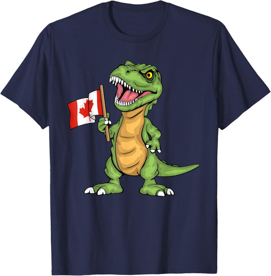 Canada Souvenir Kids Canadian Lover T-Rex Canada T-Shirt - T-Shirt | Navy