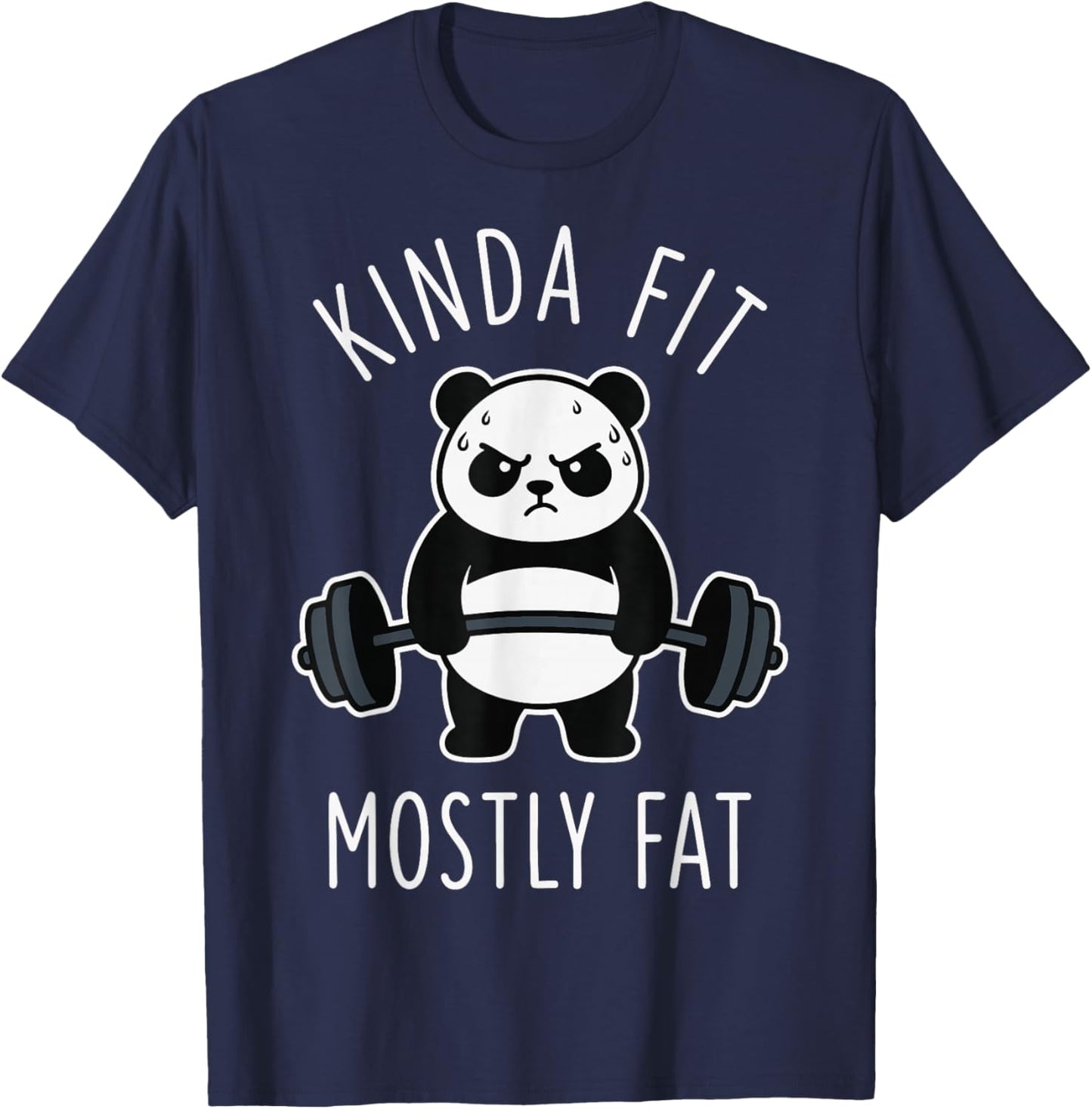Kinda Fit Mostly Fat T-Shirt - T-Shirt | Navy