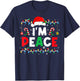 I Come In Peace I'm Peace Funny Matching Couple Christmas T-Shirt - T-Shirt | Navy