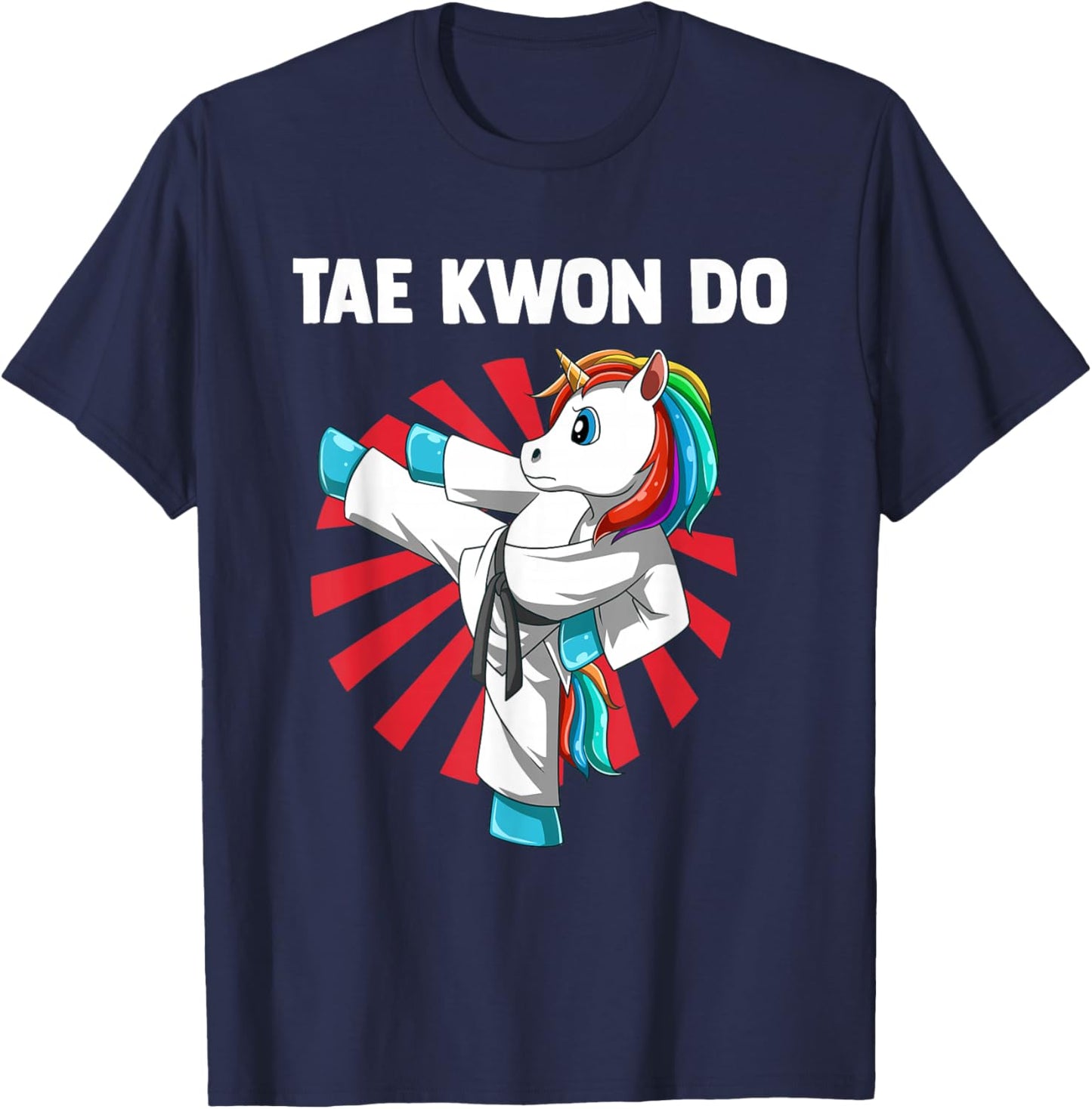 Taekwondo Unicorn T-Shirt - T-Shirt | Navy
