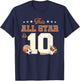 This All Star is 10 Year Old Boy 10th Birthday Sports T-Shirt - T-Shirt | Navy