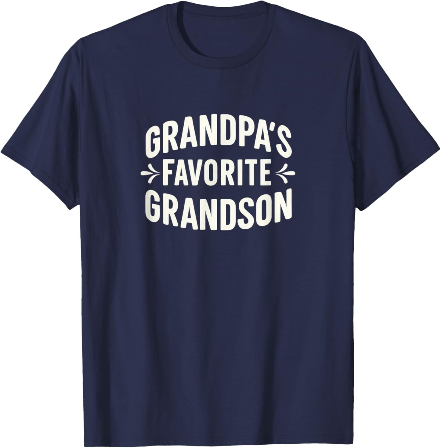 Grandpa's Favorite Grandson T-Shirt - T-Shirt | Navy