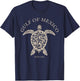 Vintage Sea Turtle Gulf of Mexico Est 1550 Anti Trump T-Shirt - T-Shirt | Navy