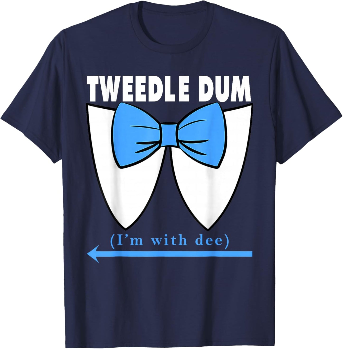 Couple Tweedle Dum Costume Halloween Fairytale Character T-Shirt - T-Shirt | Navy