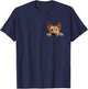 Berger Picard Dog Mom Dad Peeking Puppy T-Shirt - T-Shirt | Navy
