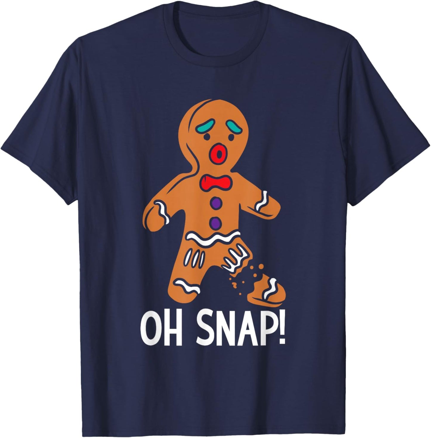 Gingerbread Humor Christmas Santa Xmas Family Adults Kids T-Shirt - T-Shirt | Navy