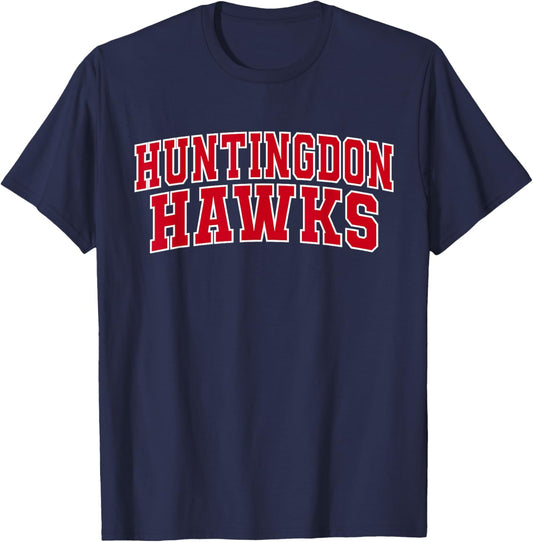 Huntingdon College Hawks Apparel Sports Fan T-Shirt - T-Shirt | Navy