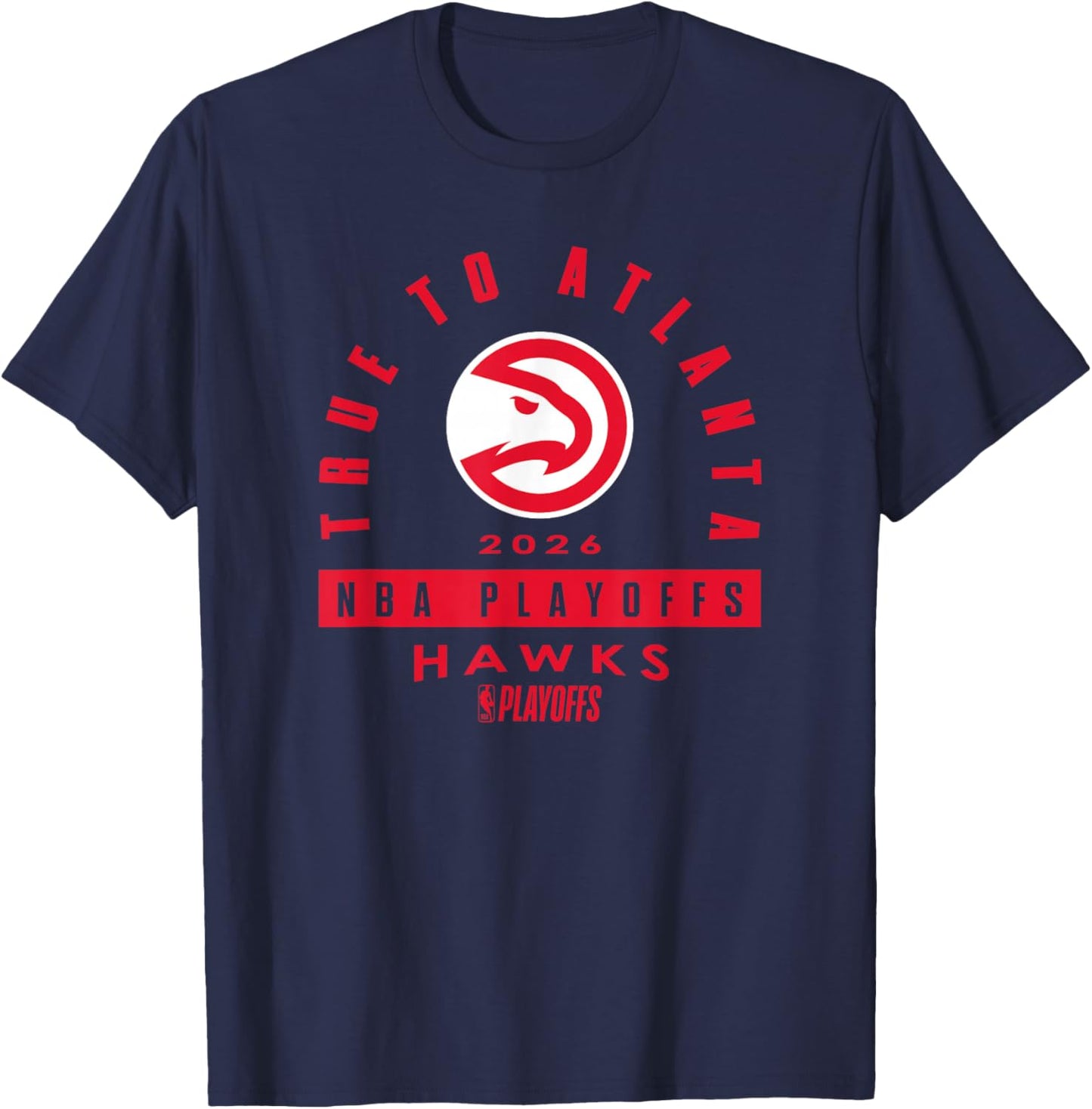 NBA 2026 Playoffs Mantra Hawks Over The Rainbow T-Shirt - T-Shirt | Navy