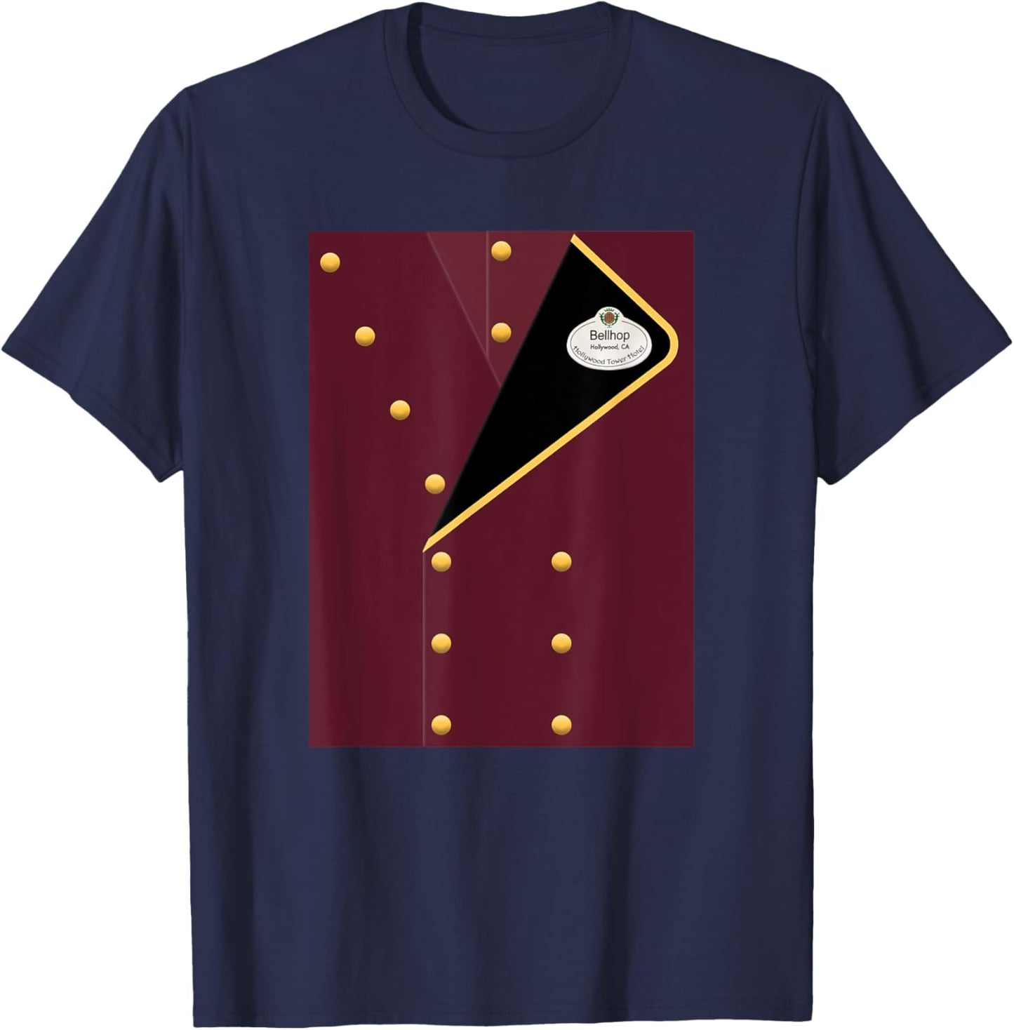 Bellhop Coat Easy Costume T-Shirt - T-Shirt | Navy