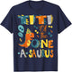 Titi Of The One-A-Saurus 1St Birthday Dinosaur Party T-Shirt - T-Shirt | Navy
