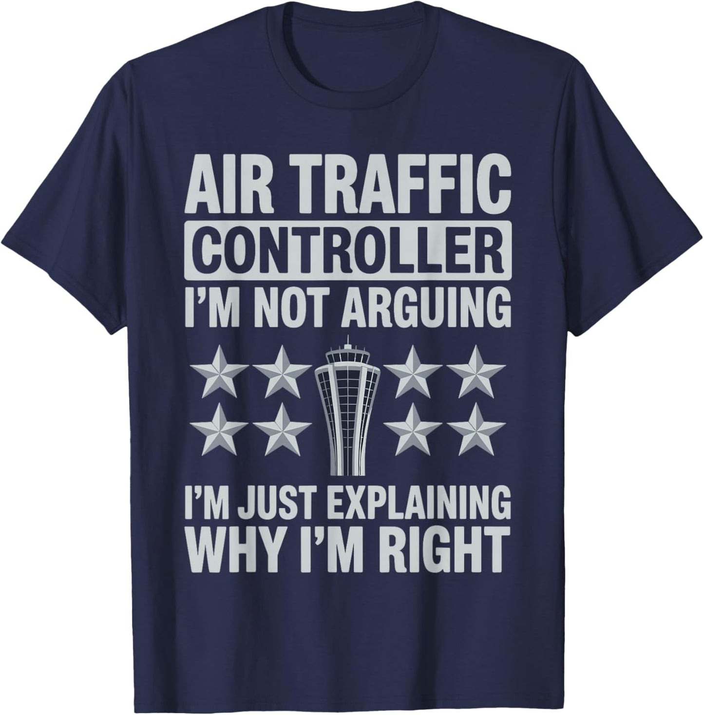 Cool Air Traffic Controller Design Women Airplane T-Shirt - T-Shirt | Navy