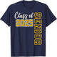 Class of 2025 Senior 25 High School Graduation Black Gold T-Shirt - T-Shirt | Navy
