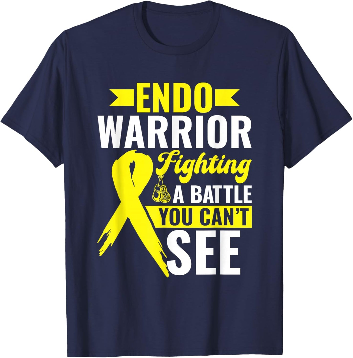 Endo Warrior - Endometriosis Awareness Endo T-Shirt - T-Shirt | Navy