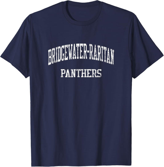 Bridgewater-Raritan High School HS Bridgewater NJ Vintage Sp T-Shirt - T-Shirt | Navy