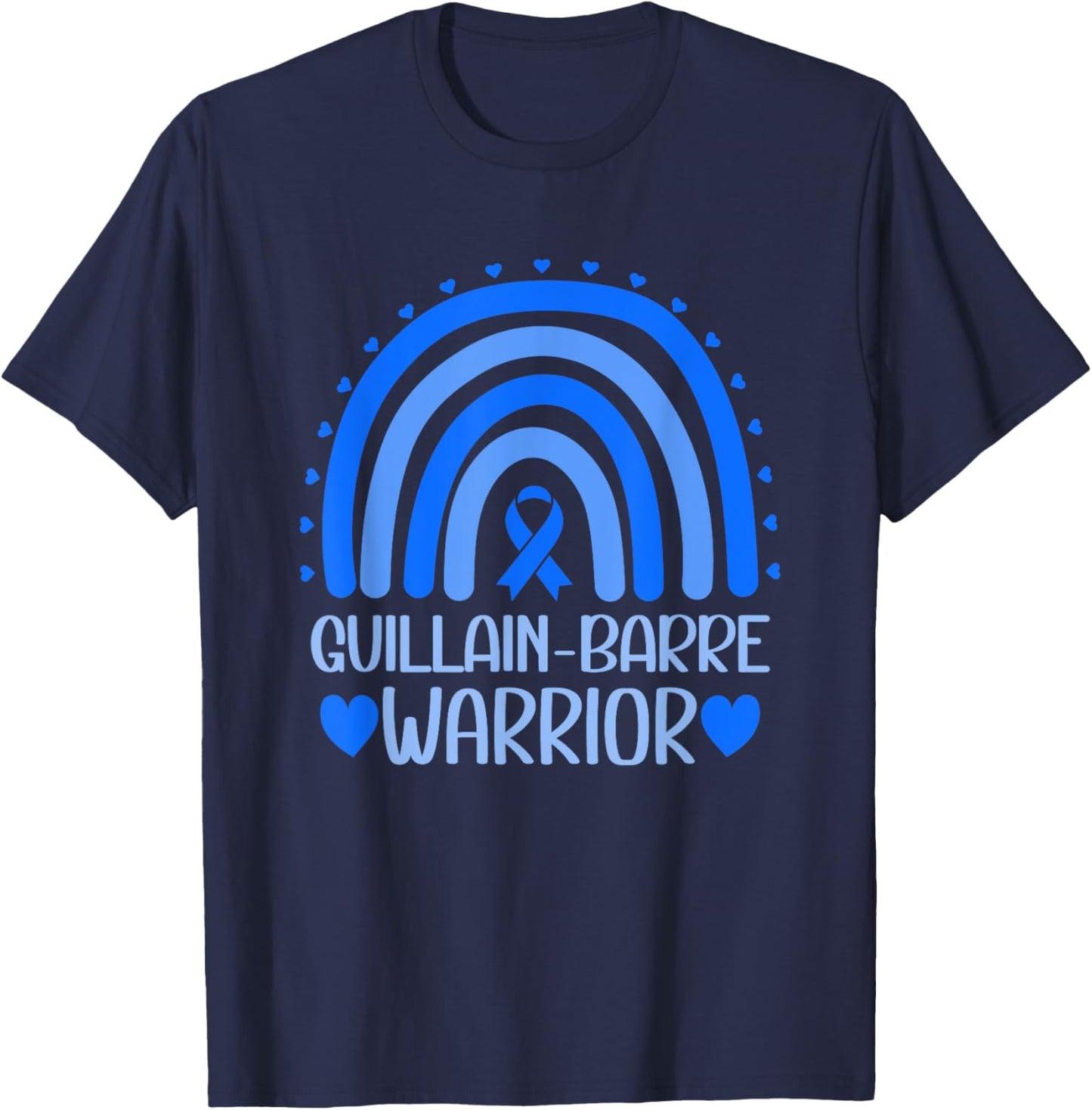 Guillain-Barre Syndrome Warrior Guillain-Barre Awareness T-Shirt - T-Shirt | Navy