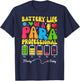 Battery Life Of A Para Paraprofessional Teacher Appreciation T-Shirt - T-Shirt | Navy