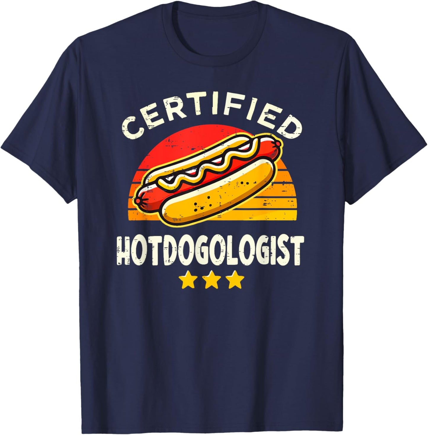 Funny Hotdog Shirt Women Sausage Hot Dog Lover T-Shirt - T-Shirt | Navy