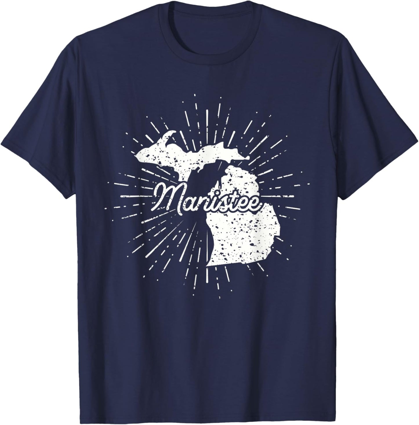 Manistee Michigan MI T-Shirt - T-Shirt | Navy