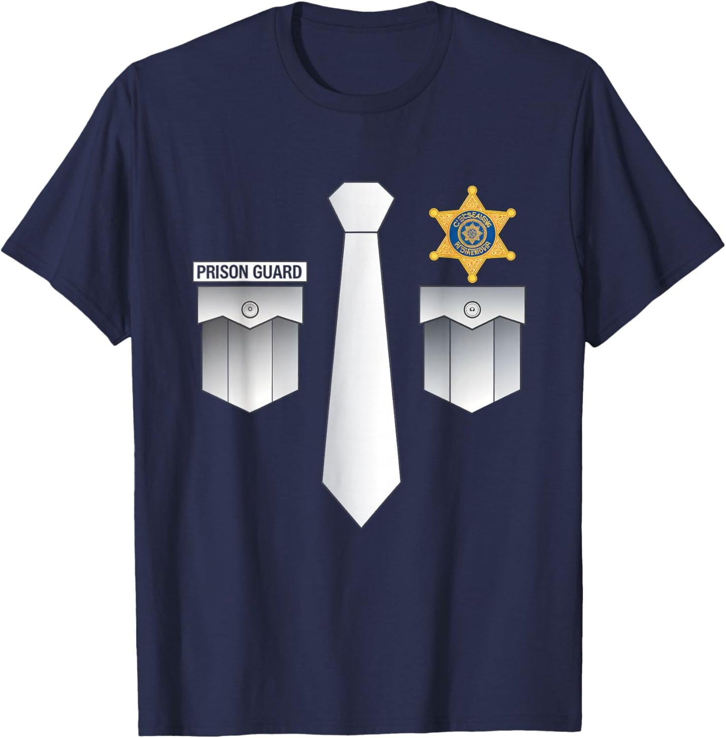 Prison Guard Police Correctional Officer Uniform Guard T-Shirt - T-Shirt | Navy