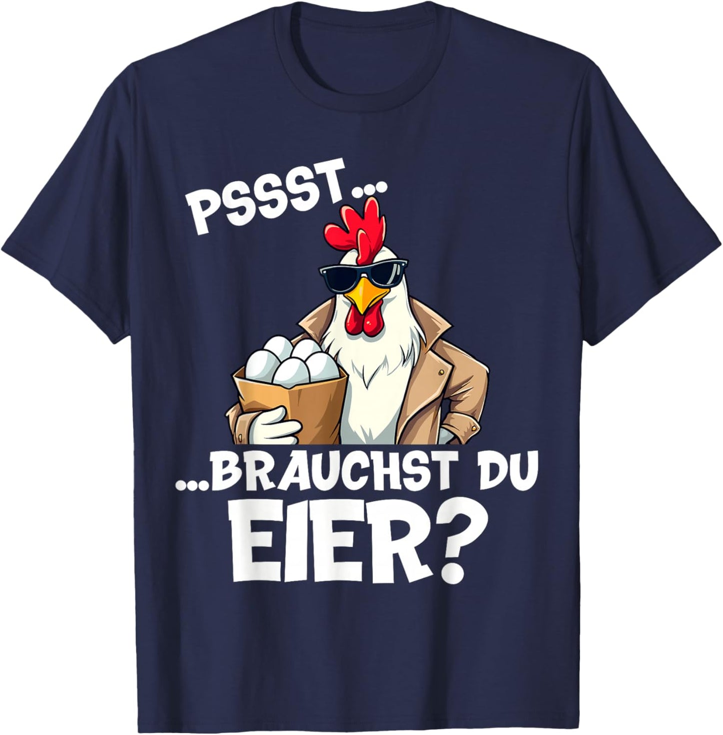 Eierverkäufer Eierdealer Eier Bauer Dorf lustiger Spruch T-Shirt - T-Shirt | Navy