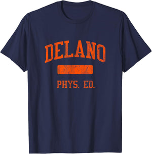 Delano High School HS Delano MN PHYS Ed T-Shirt - T-Shirt | Navy