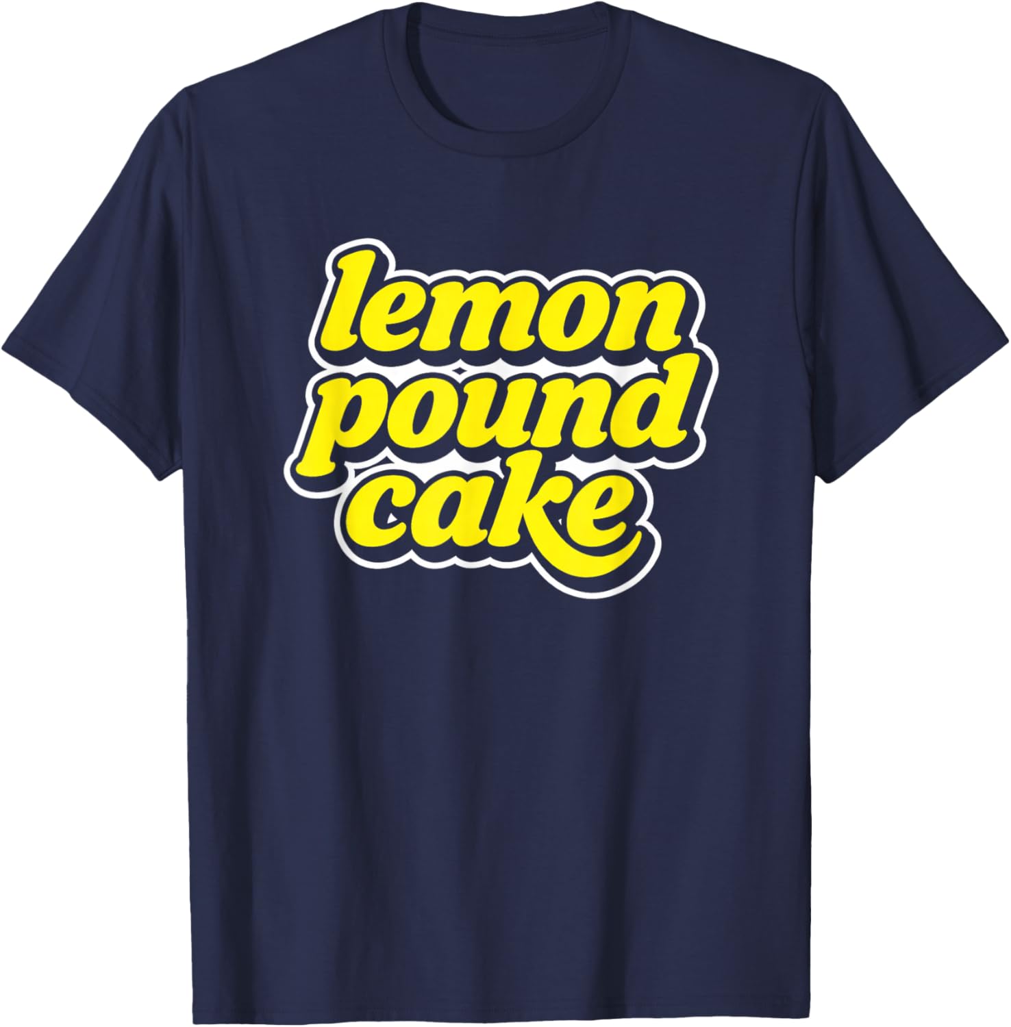 Lemon Pound Cake T-Shirt - T-Shirt | Navy