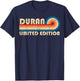Duran Retro 70s 80s Sunset Stripe T-Shirt - T-Shirt | Navy