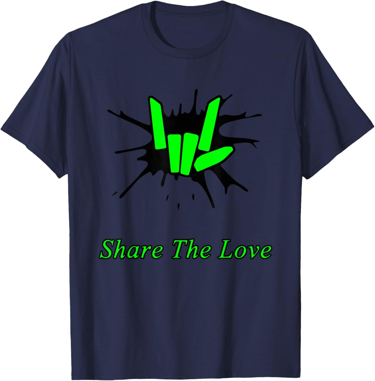Kids Share The Love Merch for Birthday Gifts T-Shirt - T-Shirt | Navy