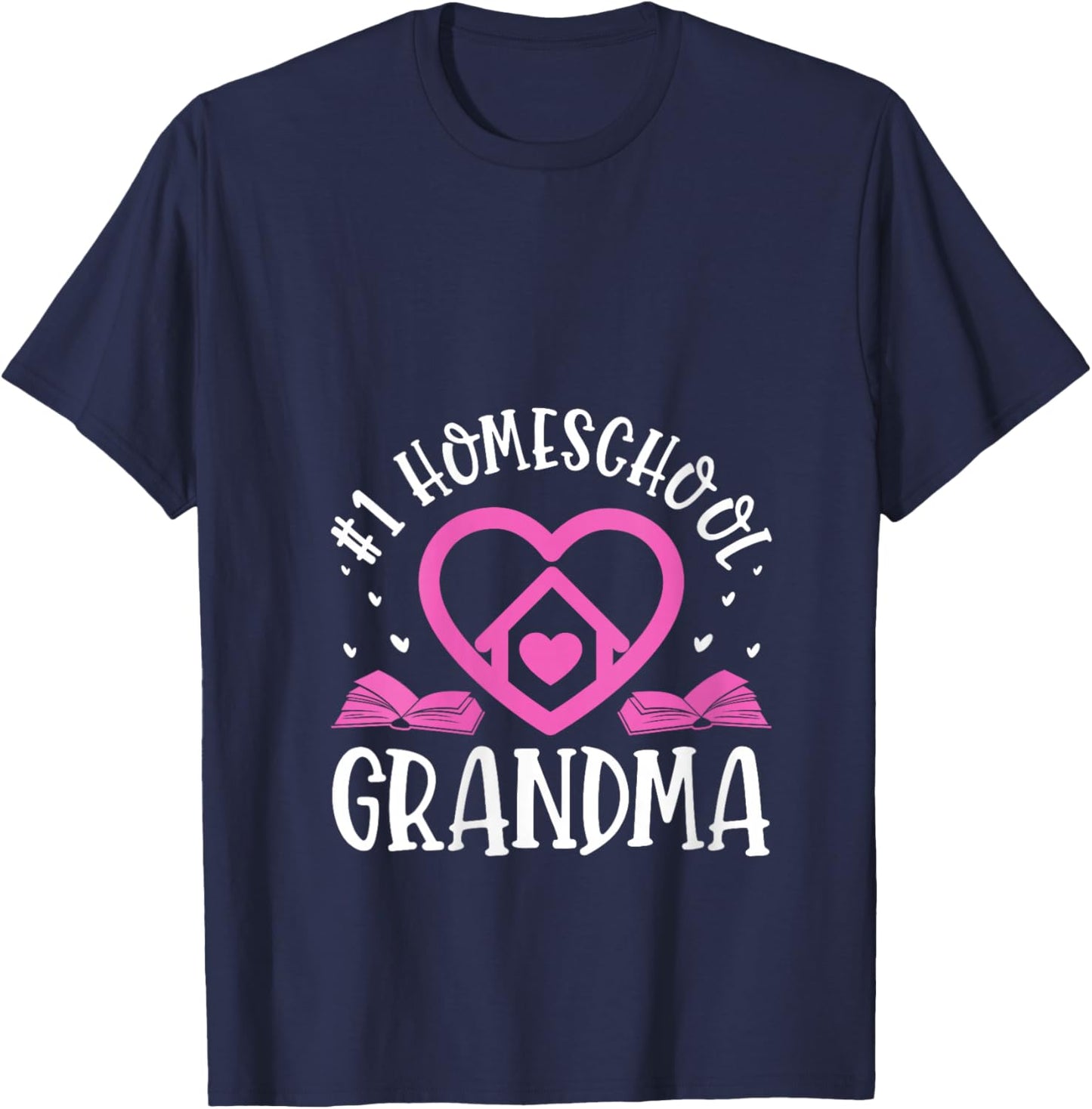 Homeschool Grandma Homeschooling Grandmother V-Neck T-Shirt - T-Shirt | Navy