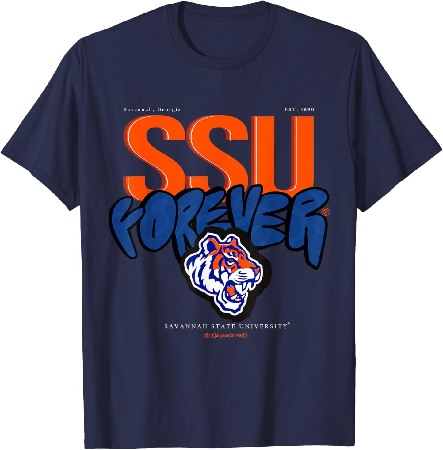 The Yard Essentials - Savannah State University - Forever T-Shirt - T-Shirt | Navy