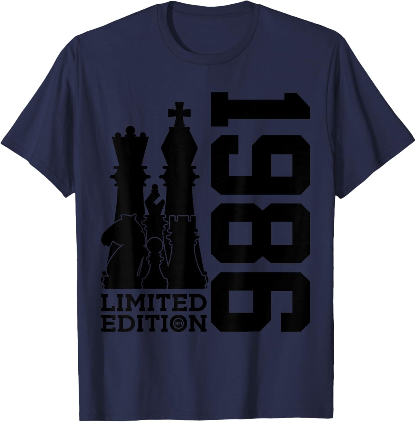 Édition limitée 1986 40 échecs 40e Anniversaire T-Shirt - T-Shirt | Navy