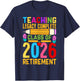 Groovy Teaching Legacy Complete Class of 2026 Retirement T-Shirt - T-Shirt | Navy