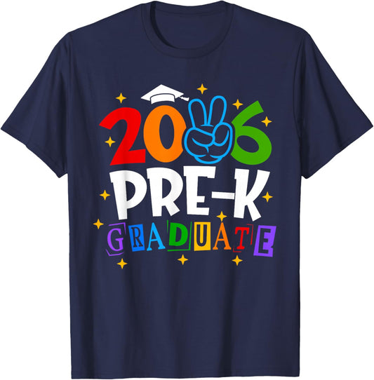 Pre-K Graduate 2026 Preschool Graduation Class of 2026 Kids T-Shirt - T-Shirt | Navy