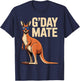 Funny Kangaroo Art Women Kids Australian Kangaroo T-Shirt - T-Shirt | Navy