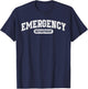 Retro Emergency Department Women Er Nurse Week T-Shirt - T-Shirt | Navy