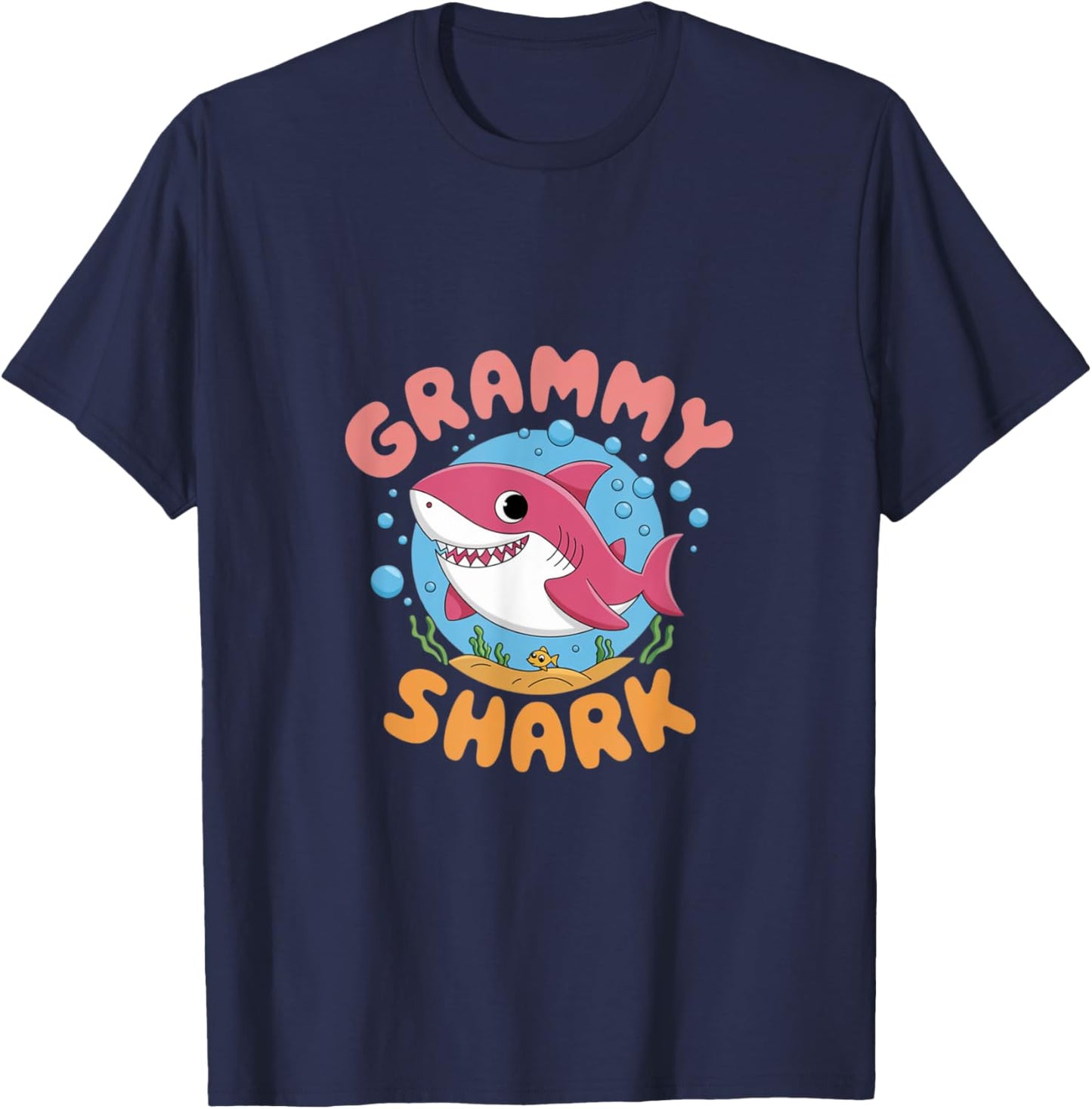 Grammy Shark Shirt Grammy Shark Lover Family Mother's Day T-Shirt - T-Shirt | Navy