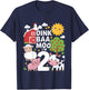 Oink Baa Moo I'm Two Birthday Cute Farm Theme 2nd Birthday T-Shirt - T-Shirt | Navy