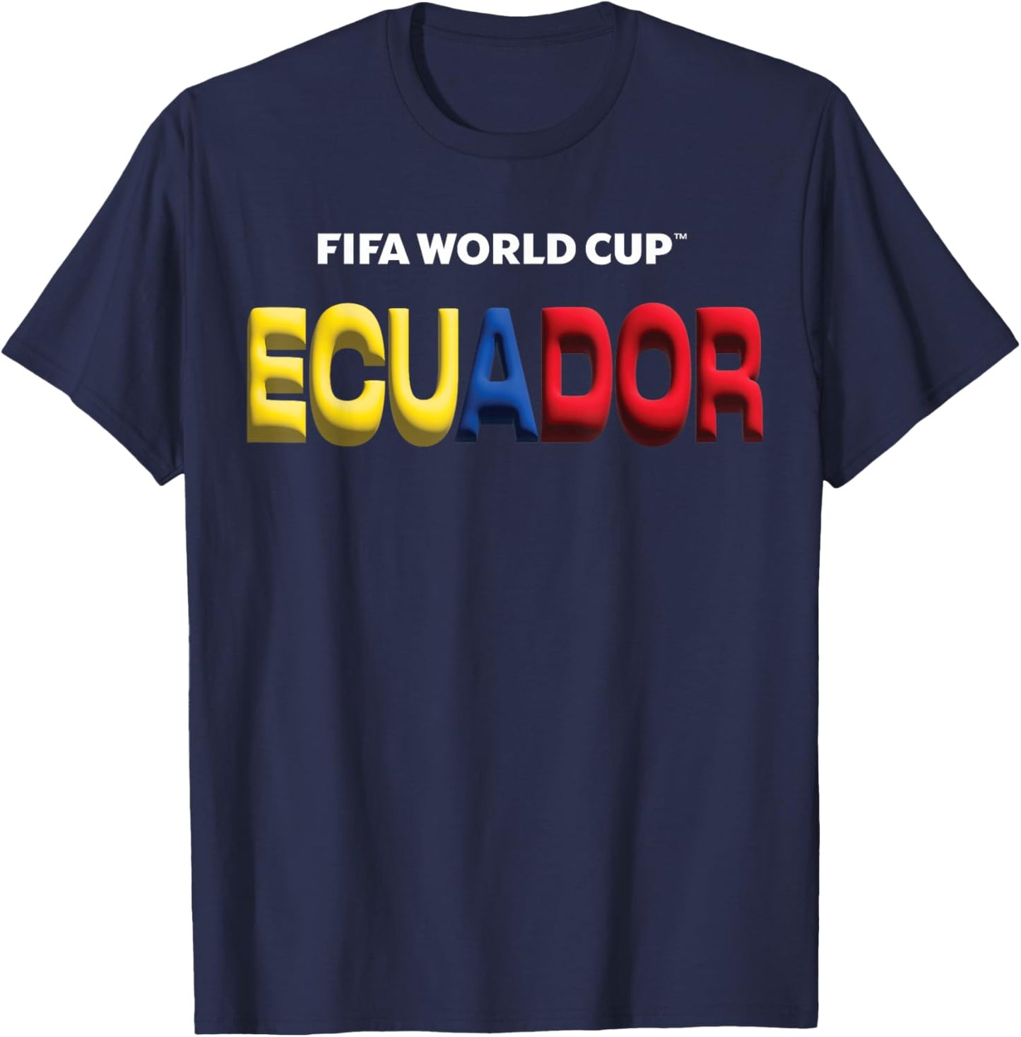 FIFA World CUP26 Ecuador Bubble Color T-Shirt - T-Shirt | Navy
