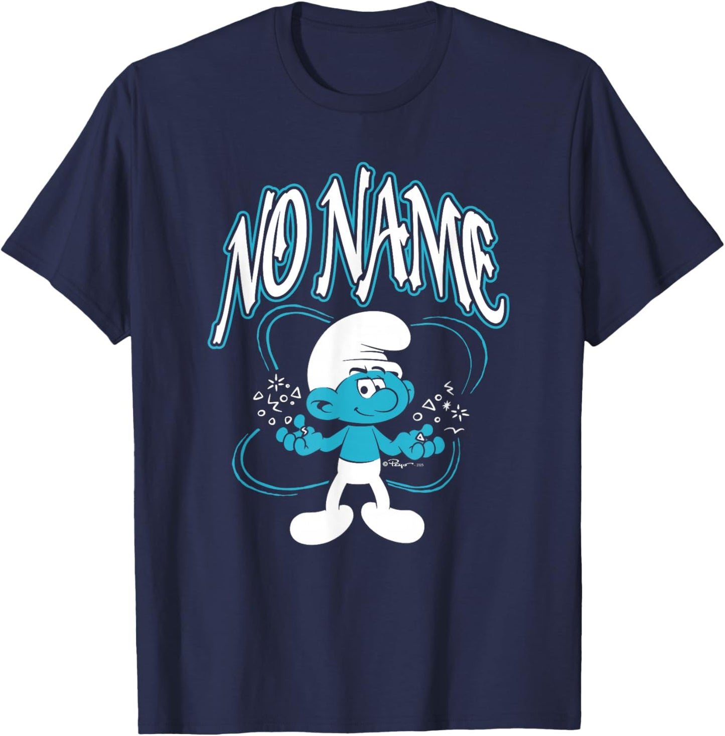 The Smurfs Movie No Name T-Shirt - T-Shirt | Navy