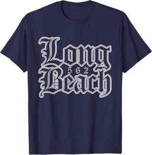 Long Beach California 562 T-Shirt - T-Shirt | Navy