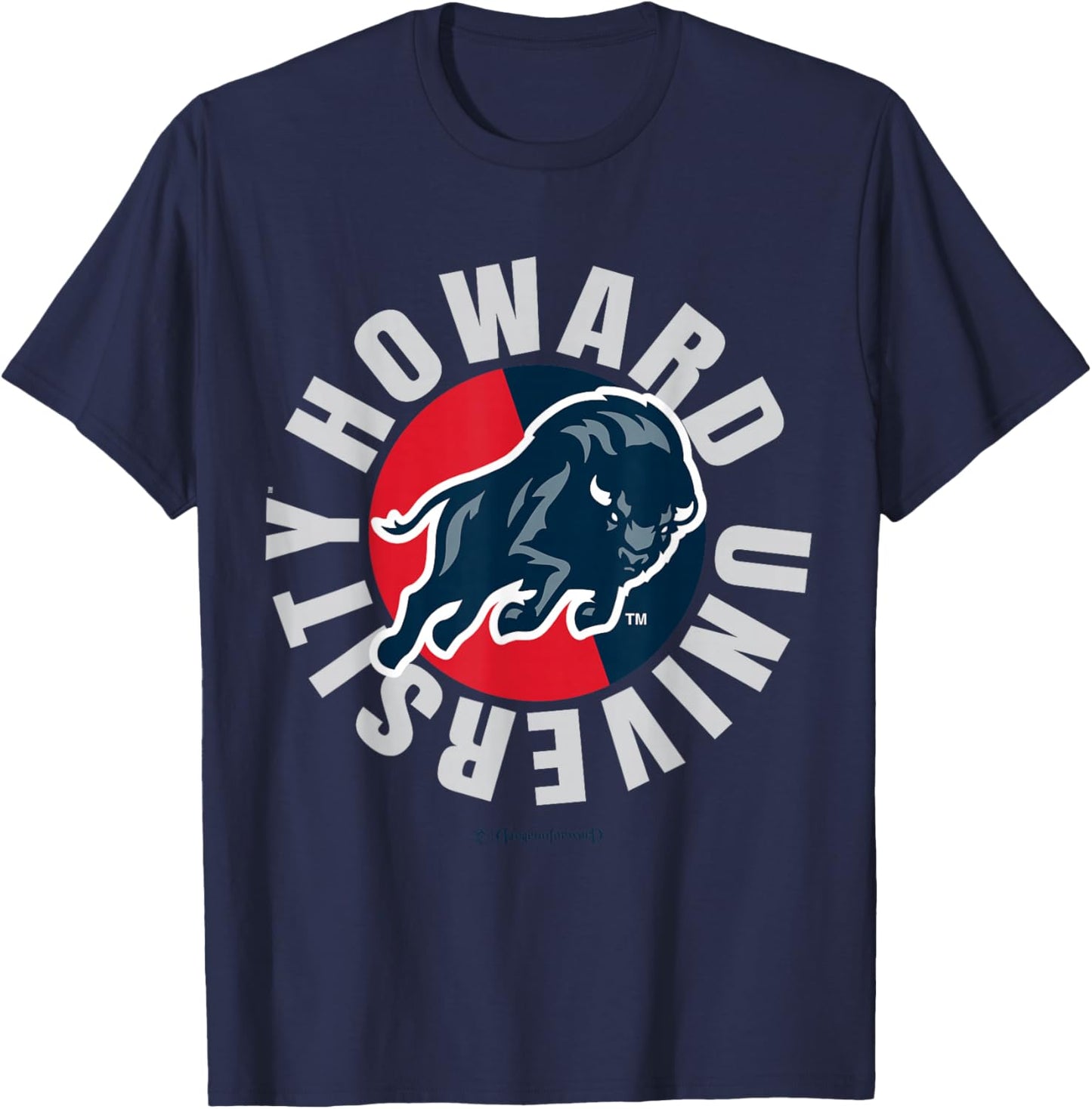 The Yard Essentials - Howard University - Pure Circle - HBCU T-Shirt - T-Shirt | Navy
