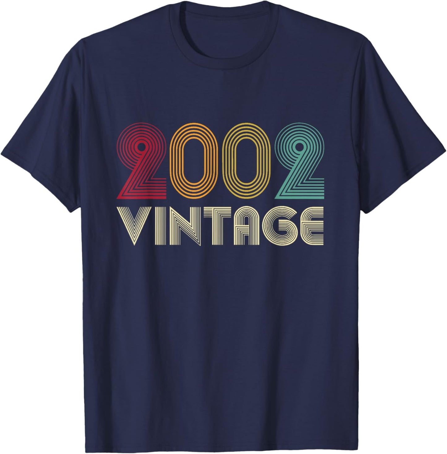23rd Birthday Gift Retro Vintage 2002 T-Shirt - T-Shirt | Navy