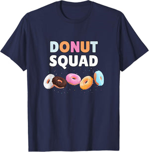 Donut Squad Funny Donut Lover Humor T-Shirt - T-Shirt | Navy