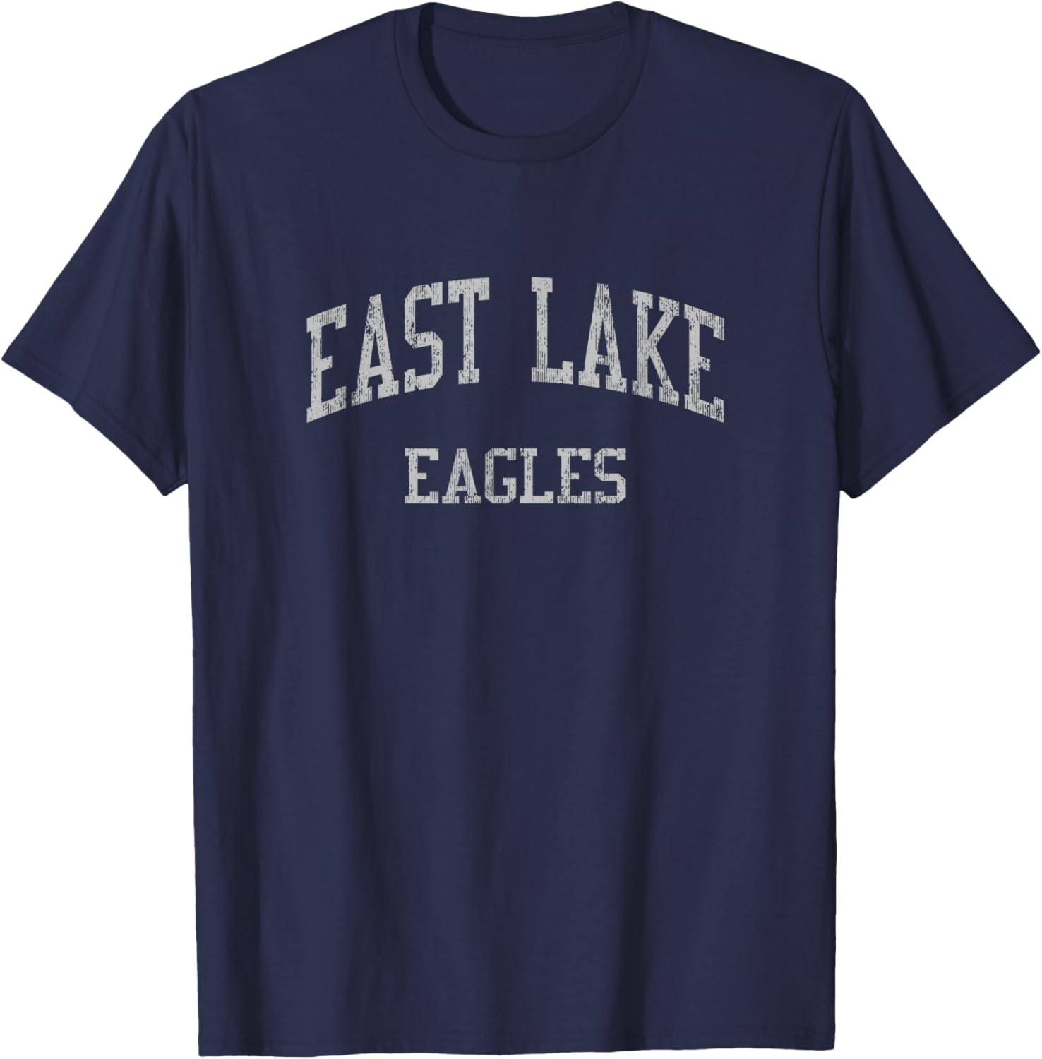 East Lake High School HS Tarpon Springs FL Vintage Sports T-Shirt - T-Shirt | Navy